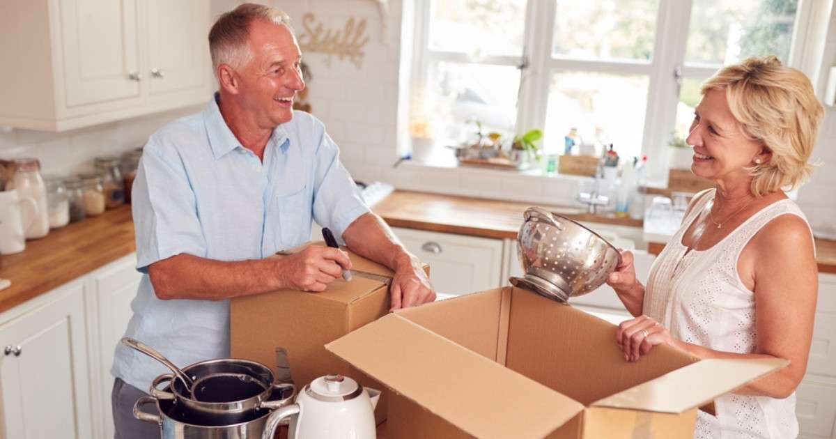 Two seniors downsizing before a Greenville senior relocation